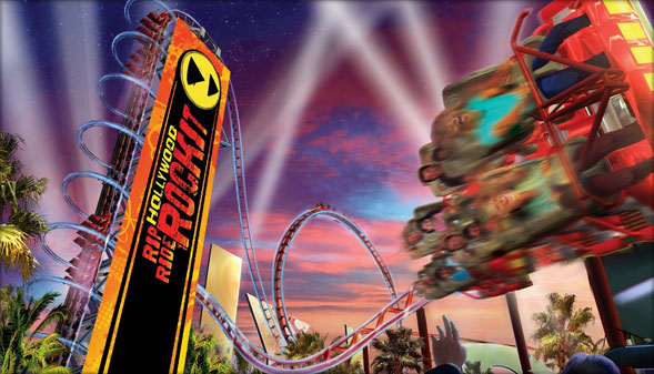 Hollywood Rip Ride Rockit Rollercoaster